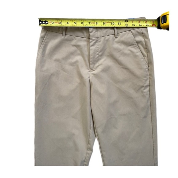 Izod Khaki Belted Uniform Casual Boys Dress Pants 14 Husky - Picture 6 of 9